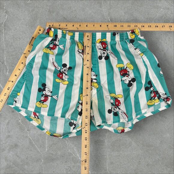 Vintage Walt Disney Mickey Mouse Striped It's A Boxer Shorts Made In USA - Large - Picture 5 of 7